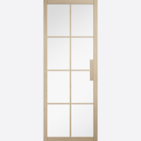 Malvern Blonde Oak Clear Glazed Prefinished Internal Door