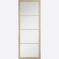 Soho Blonde Oak Clear Glazed Prefinished Internal Door