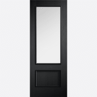 Murcia Charcoal Black Clear Glazed Prefinished Internal Door