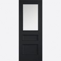 Toledo Charcoal Black Clear Glazed Prefinished Internal Door
