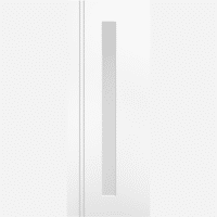 Sierra Blanco Long Light Clear Glazed White Prefinished Internal Door