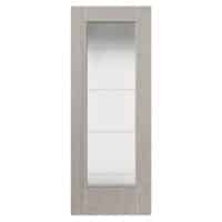 Tigris Light Grey Full Glazed Laminate Internal Door