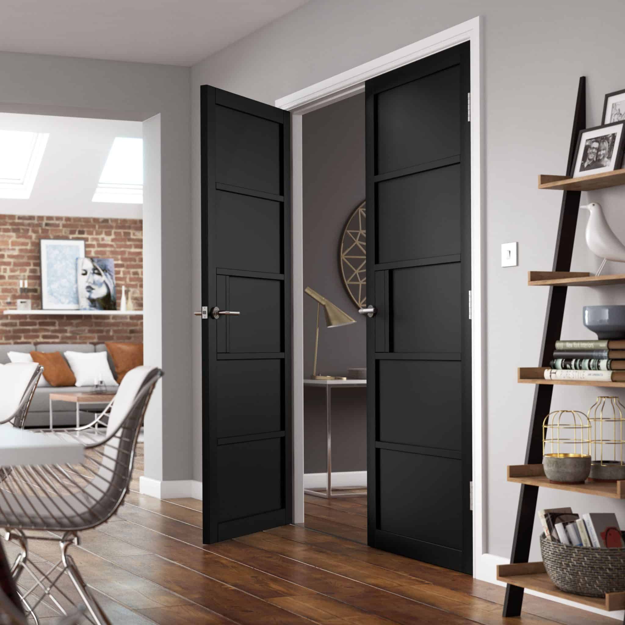Metro Black Internal Door