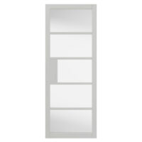 Metro White Clear Glass Internal Door