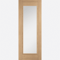 Carini 1L Clear Glazed Prefinished Oak Door