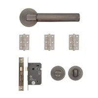 Delphi Bathroom Kit Matt Satin Black Nickel