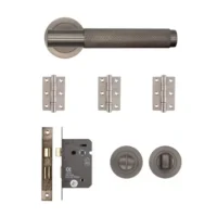 Sparta Bathroom Kit Matt Satin Black Nickel