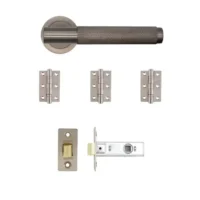 Sparta Latch Kit Matt Satin Black Nickel