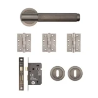 Sparta Mortice Kit Matt Satin Black Nickel