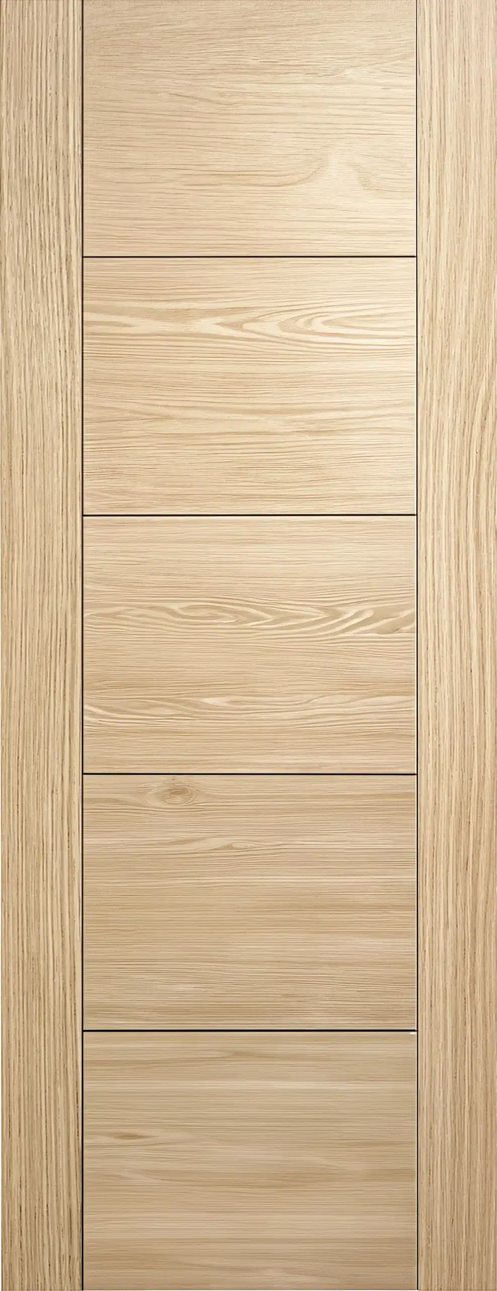 Horizontal 5P V Groove Oak Door