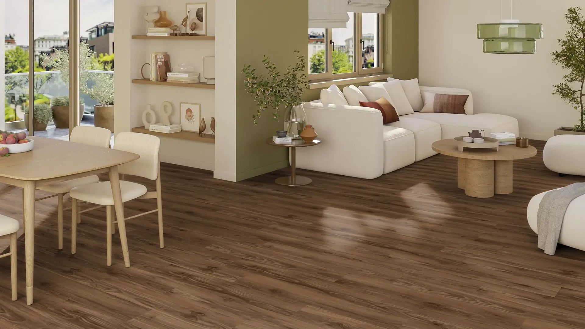 Tarkett Glue-Down LVT American Walnut Marron