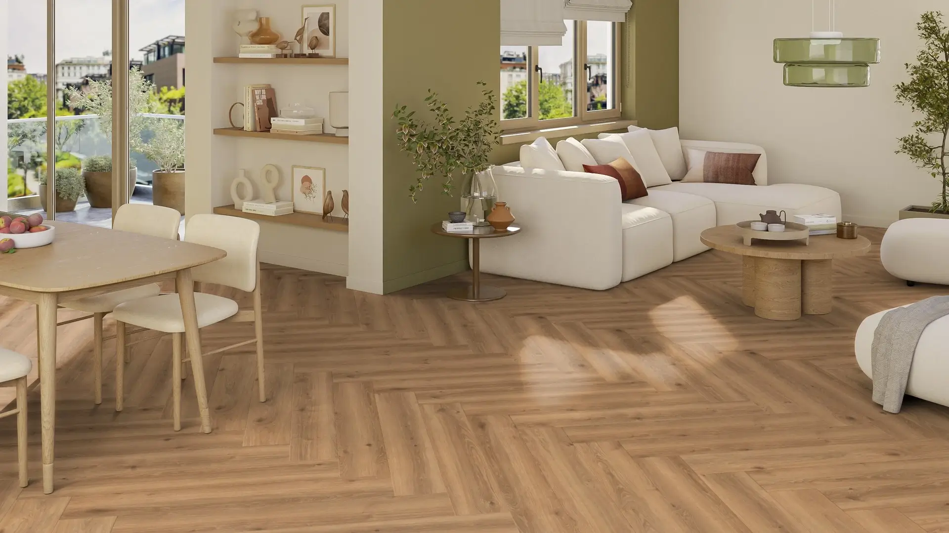 Tarkett Glue-Down LVT Parquet Creek Oak Brown