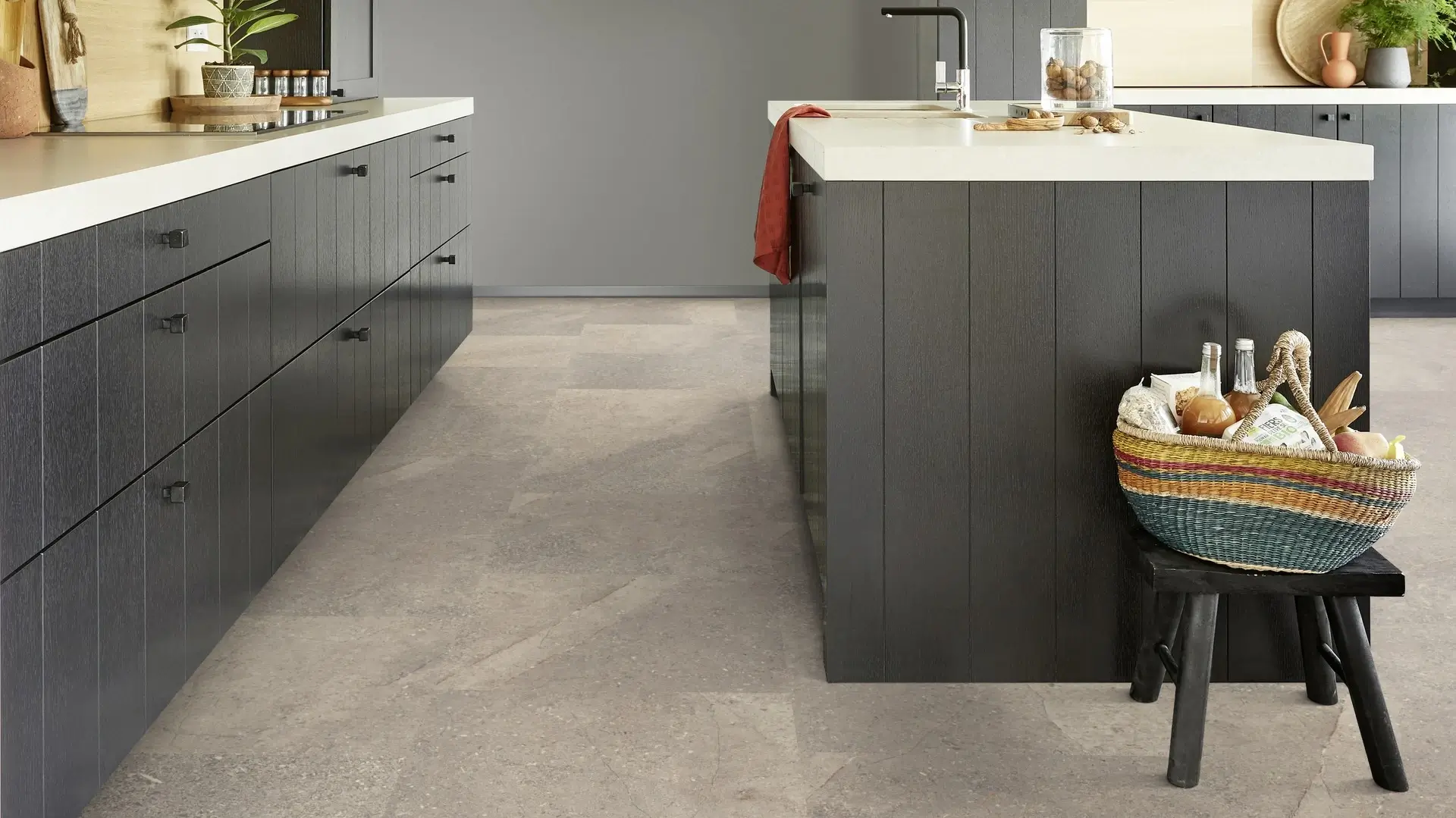 Tarkett Glue-Down LVT Sediment Grey