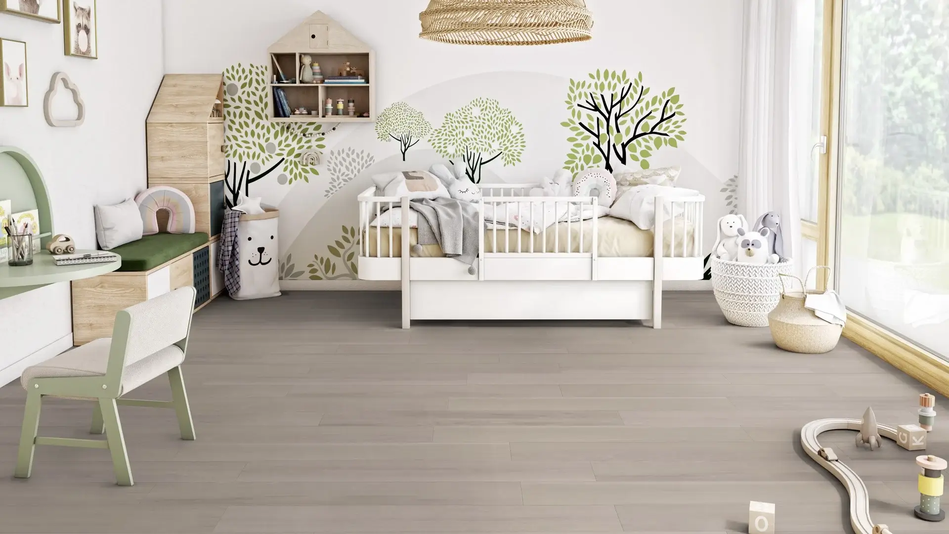 Tarkett Glue-Down LVT Variant Oak Light Grey