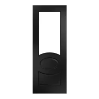 Clarendon Black Prefinished Bevelled Glazed Internal Door